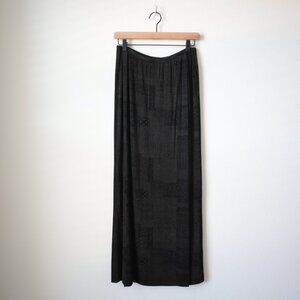 Vintage 90s Chico's Travelers Faux Wrap Maxi Skirt | M